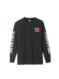 HUF Action Hero L/S Tee Black