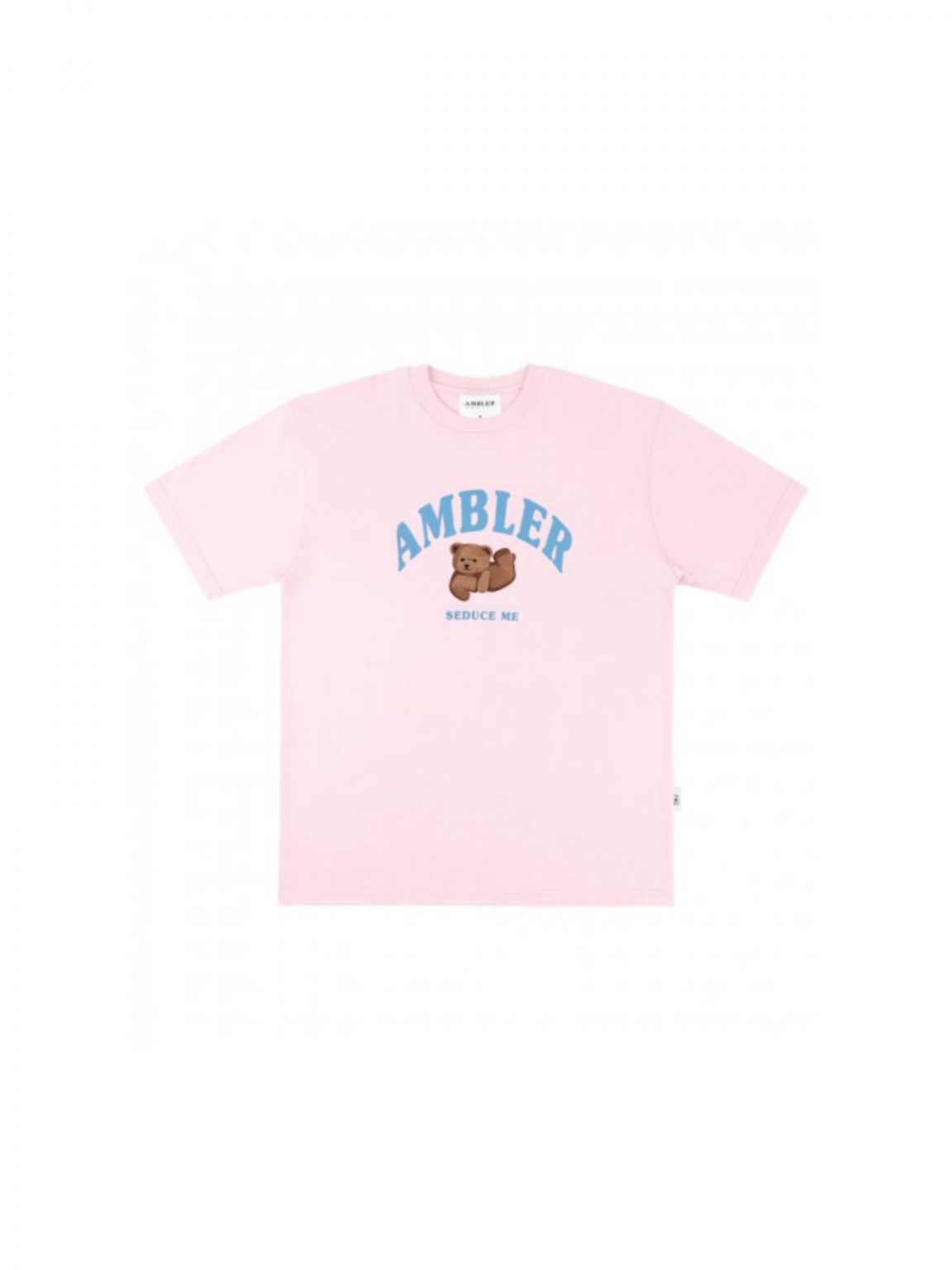 AMBLER Sliding Bear Over fit T-Shirts AS907 (Pink)