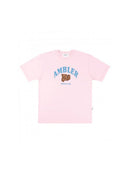 AMBLER Sliding Bear Over fit T-Shirts AS907 (Pink)