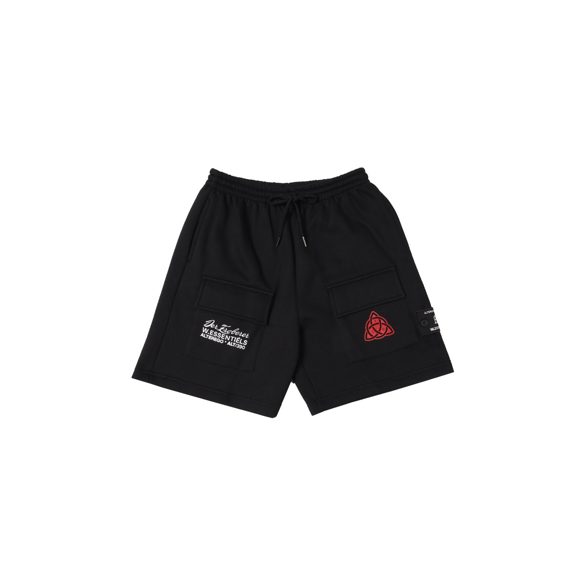 W.Essentiéls x Alter ego Runes Cargo Short Pants Noir Black