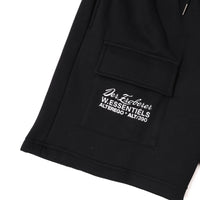 W.Essentiéls x Alter ego Runes Cargo Short Pants Noir Black