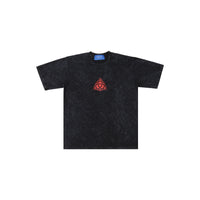 W.Essentiéls x Alter ego Runes Boxy Cut T-shirt Acid Wash Noir Black