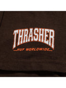 HUF x Thrasher Sunnydale S/S Tee Chocolate