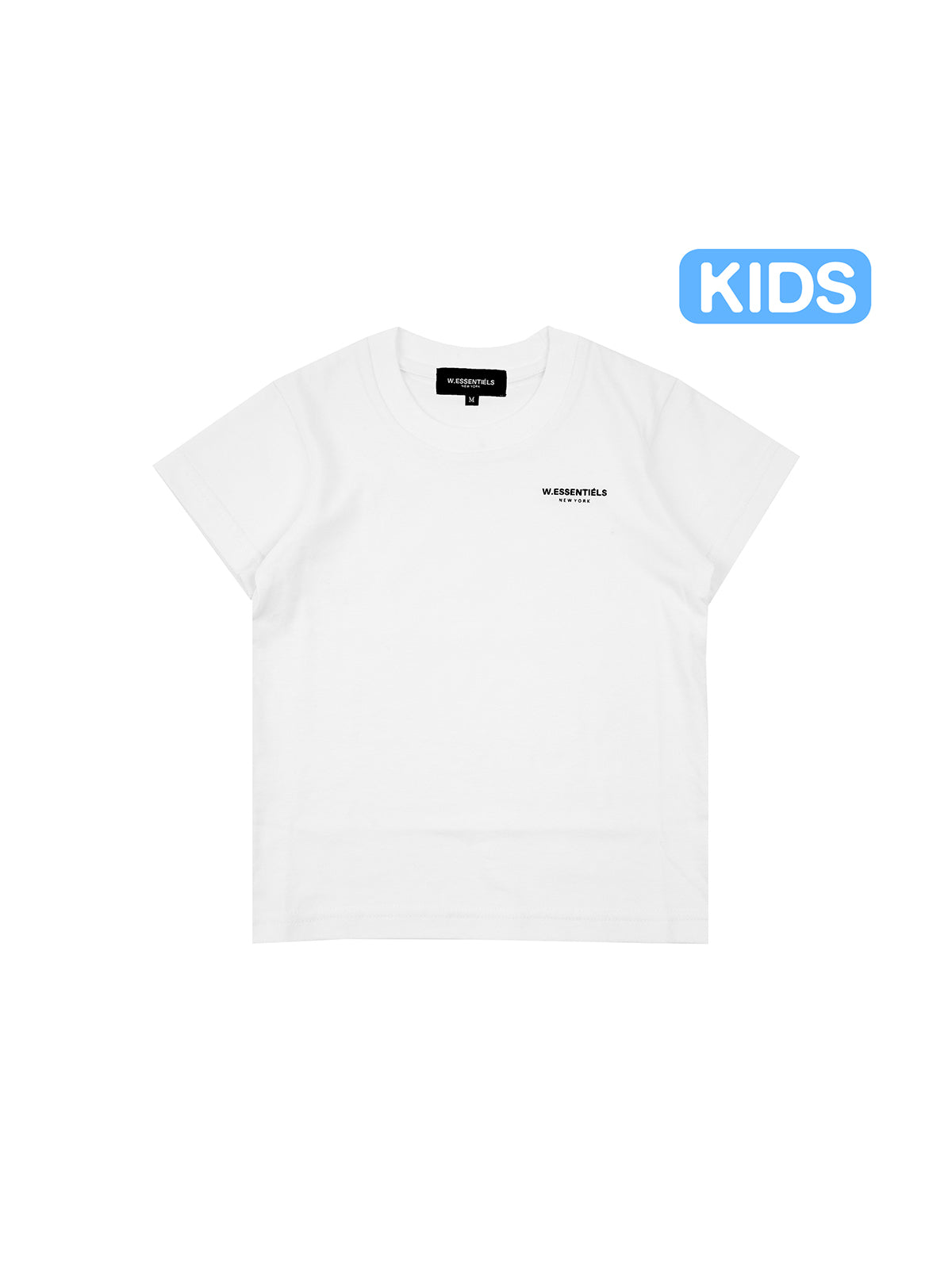 W.Essentiels Kids Boxy Cut Tee Logo White