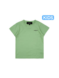 W.Essentiels Kids Boxy Cut Tee Logo Moss Green