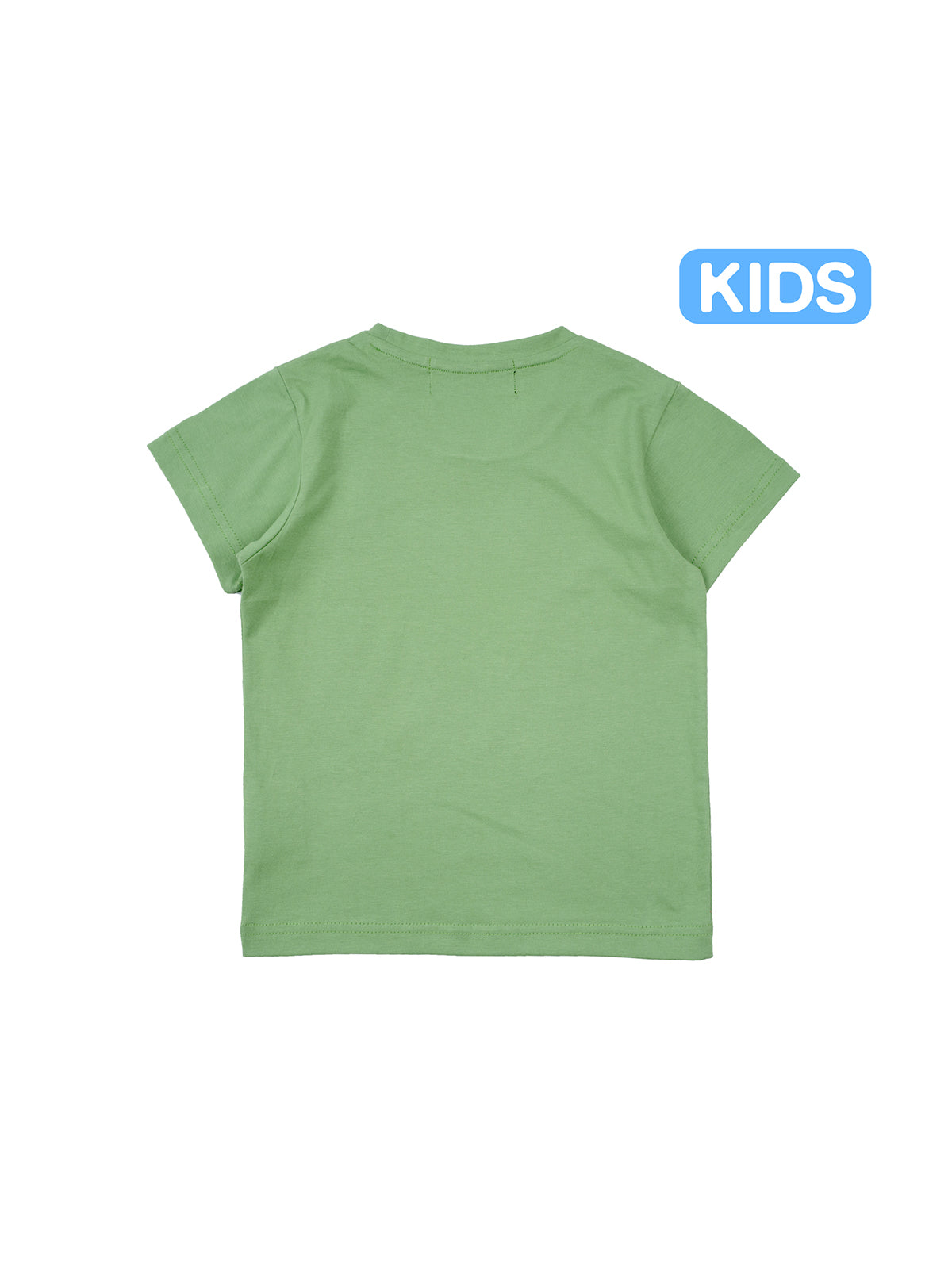 W.Essentiels Kids Boxy Cut Tee Logo Moss Green