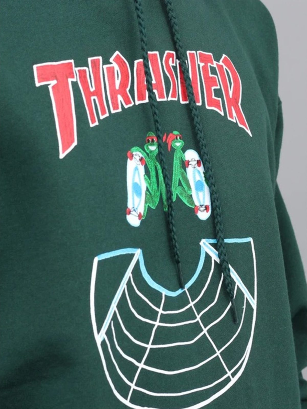 Thrasher Doubles Hood Forest Green