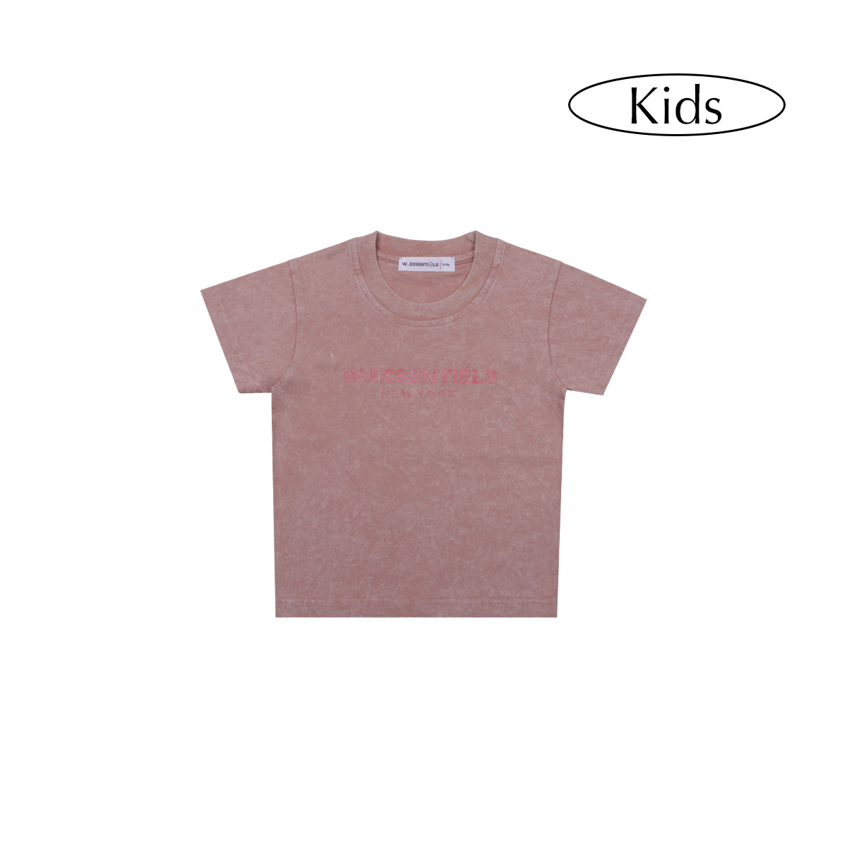 W.Essentiels Kids Threshold Ref-2126 Acid Wash Tee Granita (Pink)