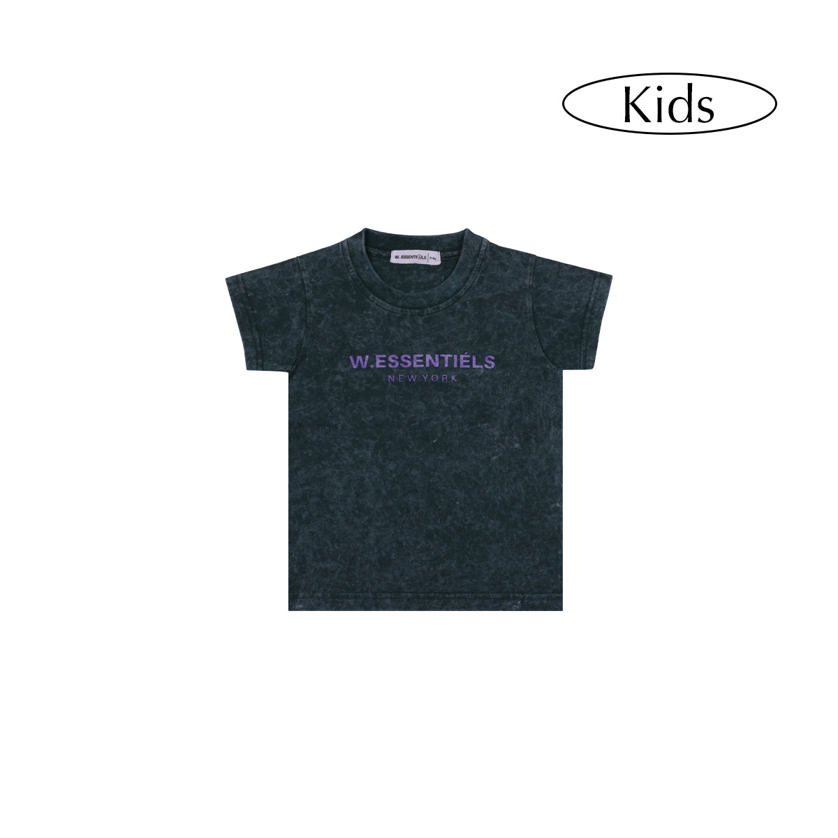 W.Essentiels Kids Treshold Ref-2126 Acid Wash Tee Emerald Isle (Green)