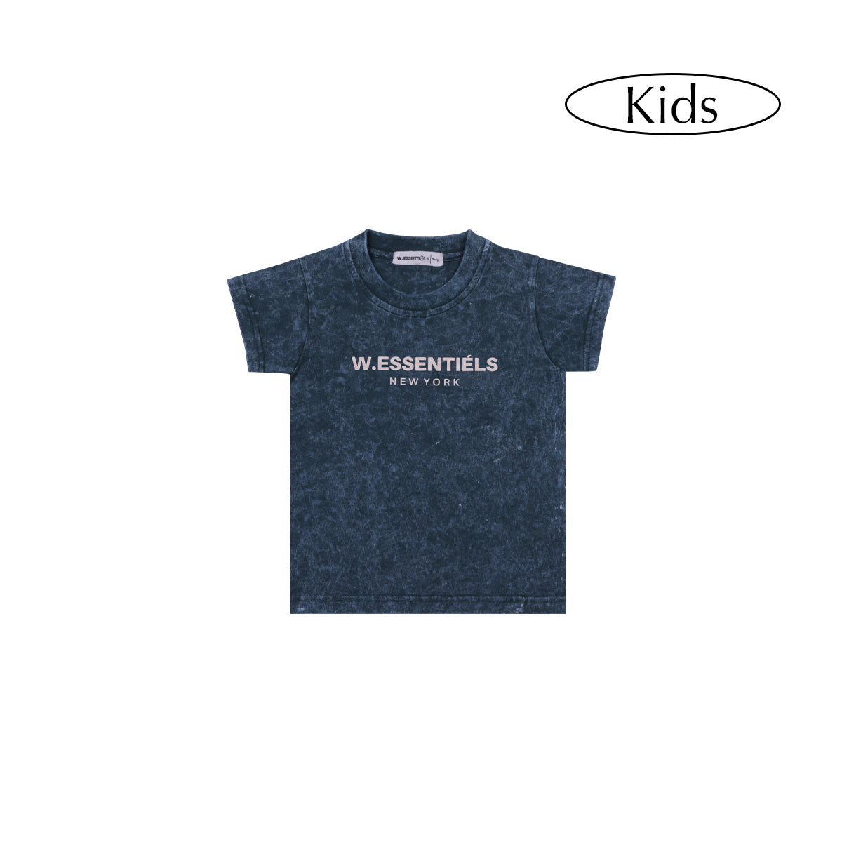 W.Essentiels Kids Treshold Ref-2126 Acid Wash Tee Angelo Azzuro (Blue)