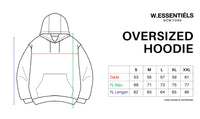 W.Essentiels Hoodie Ecume Oversize Cocktail Royale Washed Green