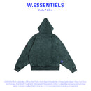 W.Essentiels Label Bleu Affinity Ref-7326 Hoodie Acid Wash Emerald Isle (Forest Green Base)