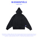 W.Essentiels Label Bleu Affinity Ref-7326 Hoodie Acid Wash Imperial Cherry Stout (Black)