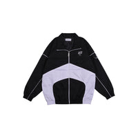 W.Essentiels Burdenski Oyster Track Top Jacket Noir Black/White