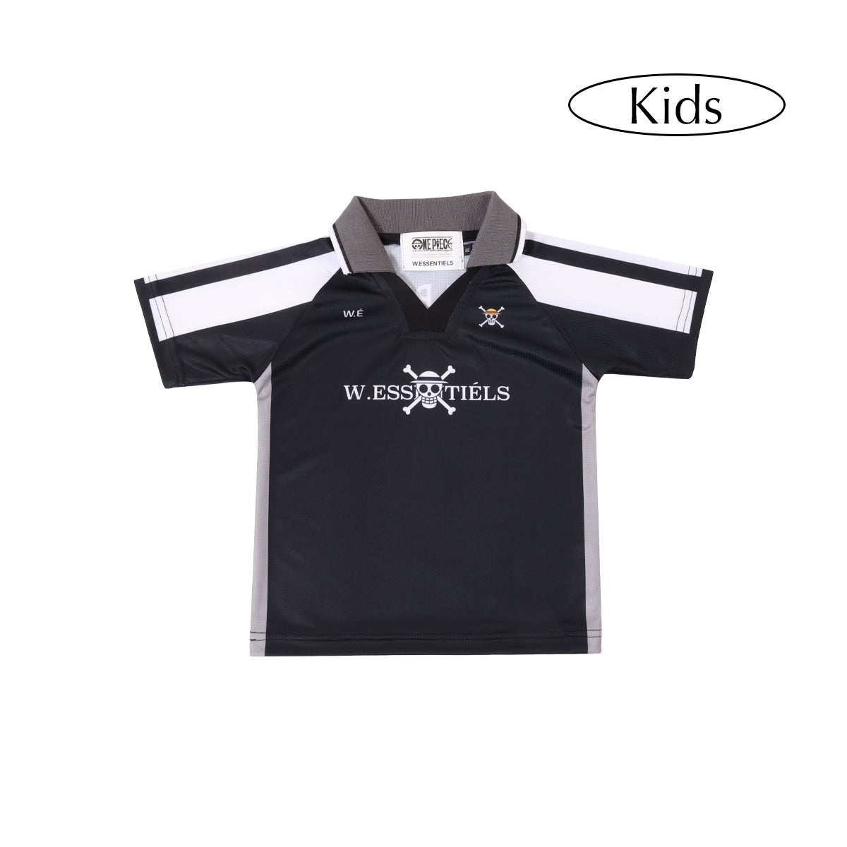 W.Essentiels x One Piece Kids AC Strawhat Home Jersey Noir Black