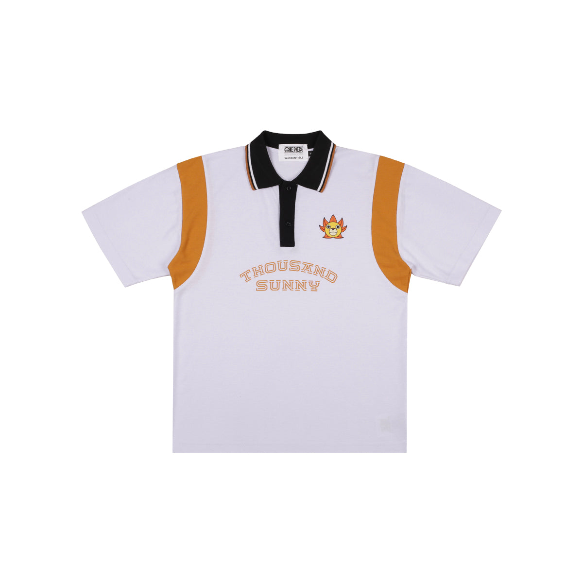 W.Essentiels x One Piece Thousand Sunny Rugby Shirt White/Orange