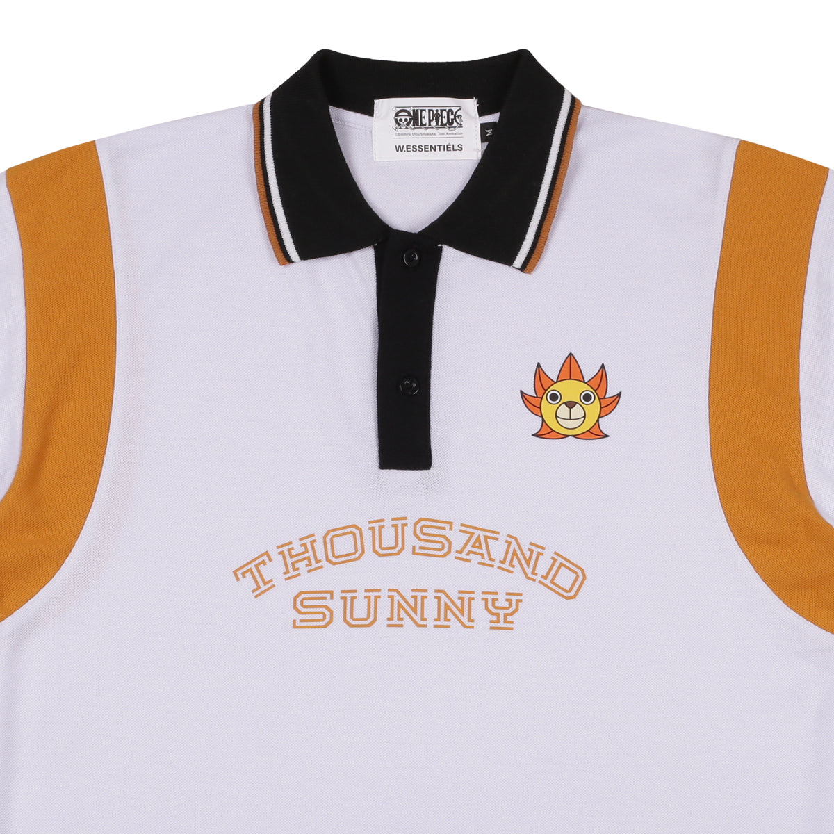 W.Essentiels x One Piece Thousand Sunny Rugby Shirt White/Orange