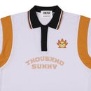 W.Essentiels x One Piece Thousand Sunny Rugby Shirt White/Orange