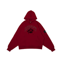 W.Essentiels x One Piece Yonkou Monkey D. Luffy Oversize Hoodie Dark Ceglie Maroon