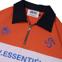 W.Essentiels x One Piece Nami Half Zip Polo Jacket Orange/Blue