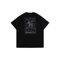 W.Essentiels X One Piece Kaido Wanted Poster Boxy Cut T-shirt Noir Black