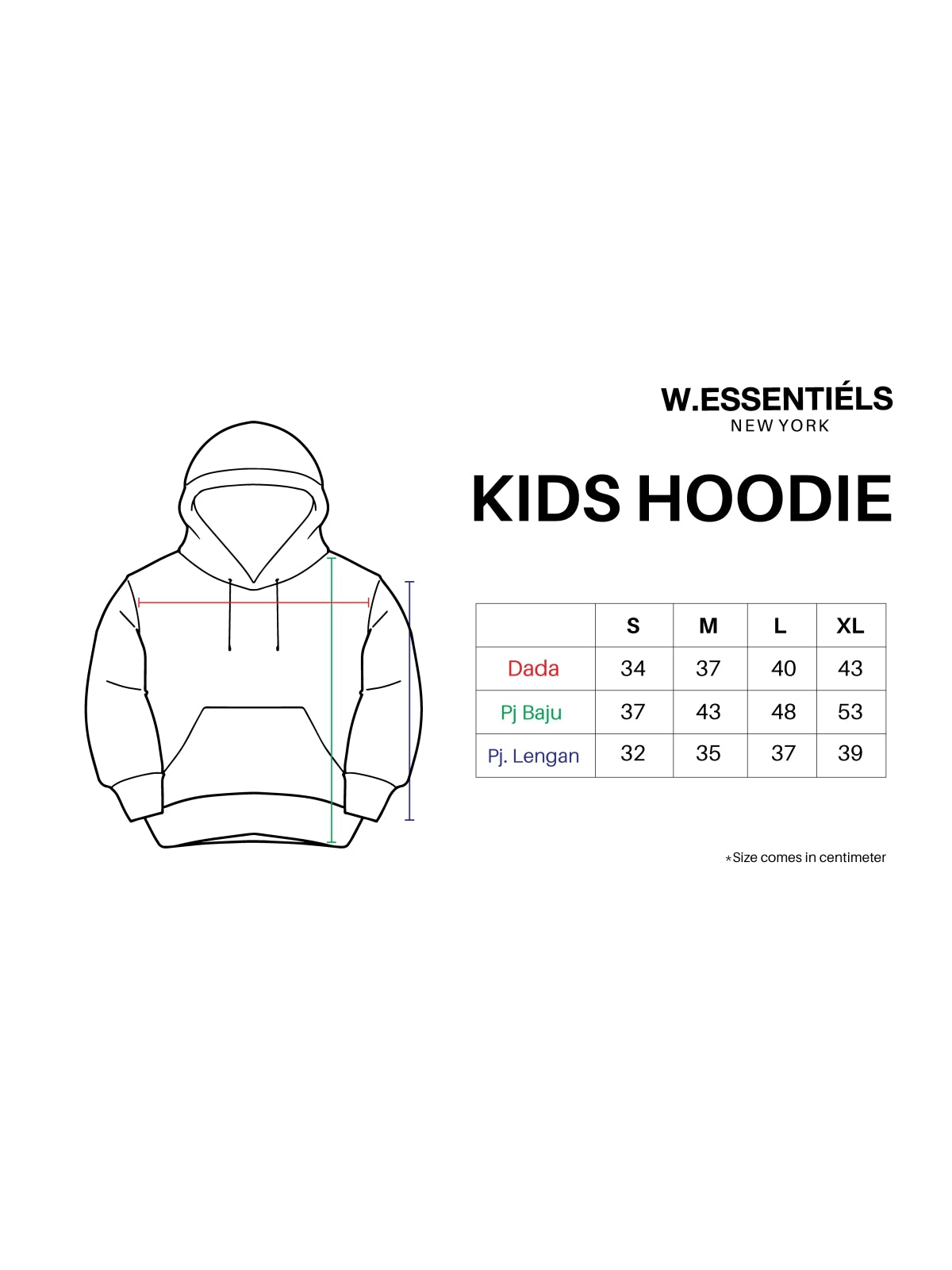 W.Essentiels Ecume Oversize Hoodie Kids Forest Green