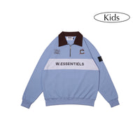 W.Essentiels x One Piece Kids Tony Tony Chopper Half Zip Jacket Blue