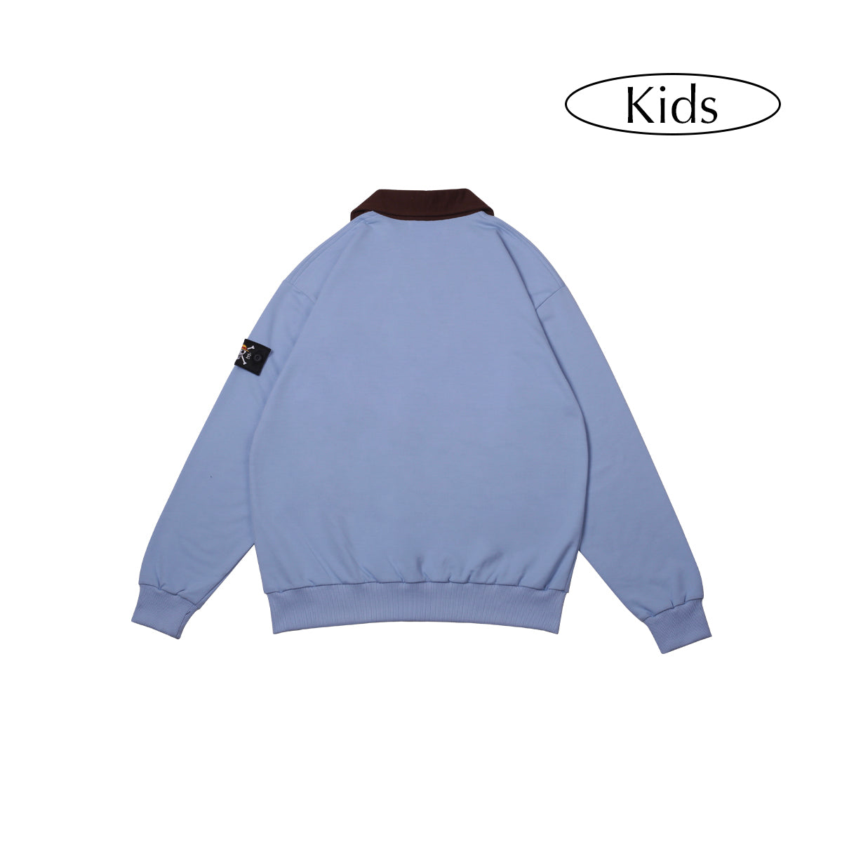 W.Essentiels x One Piece Kids Tony Tony Chopper Half Zip Jacket Blue