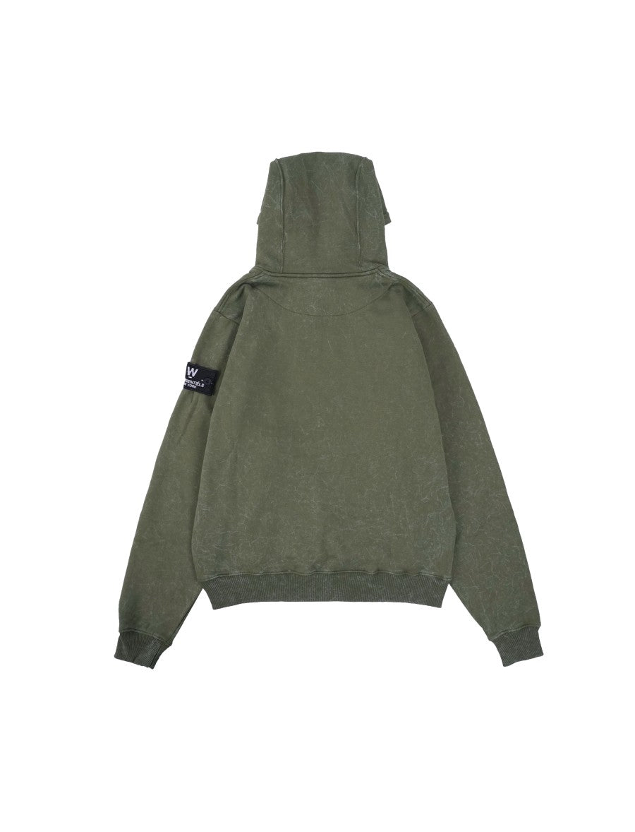 W.Essentiels Hoodie Ecume Oversize Cocktail Royale Washed Olive