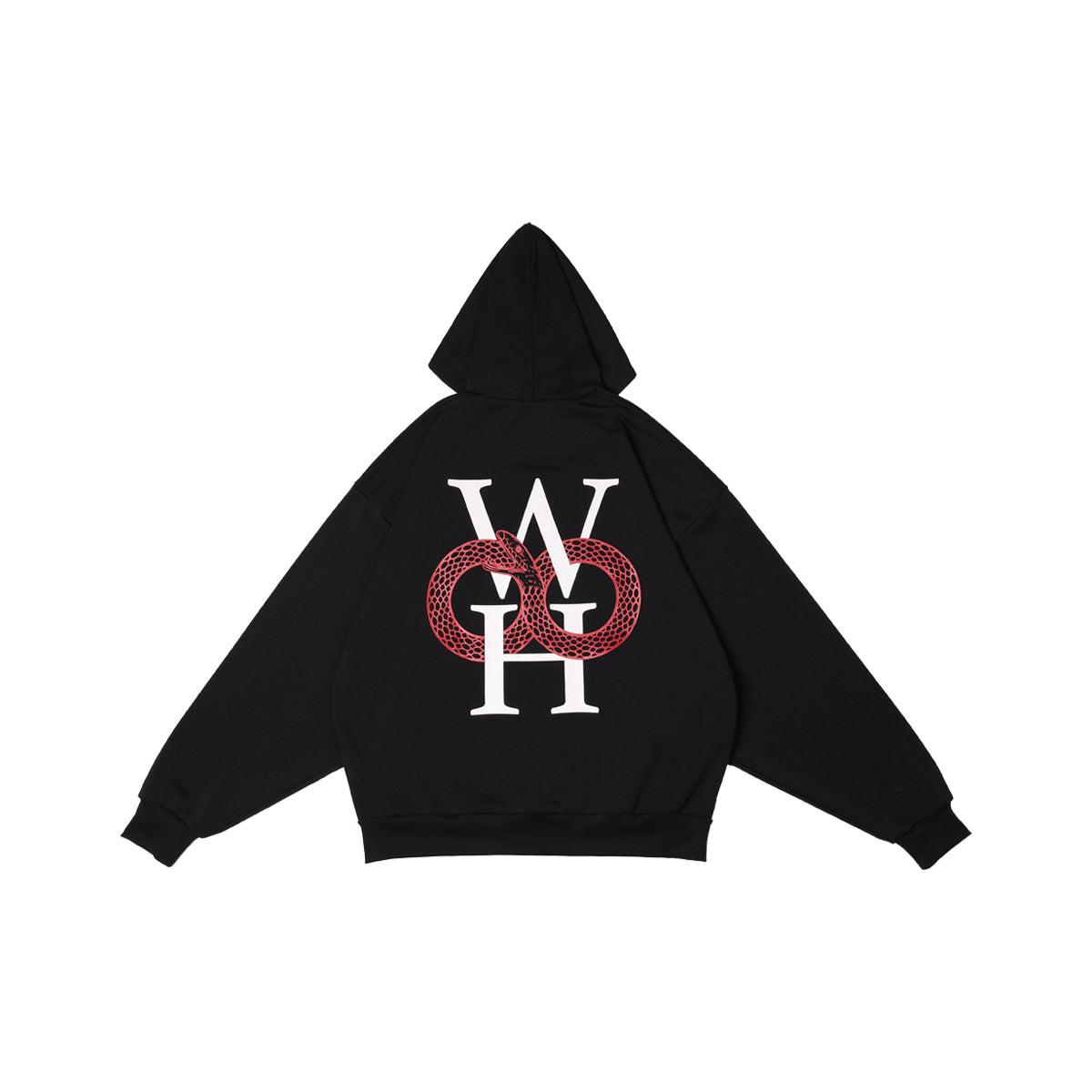 Wormhole Serpent Season Hoodie Noir Black