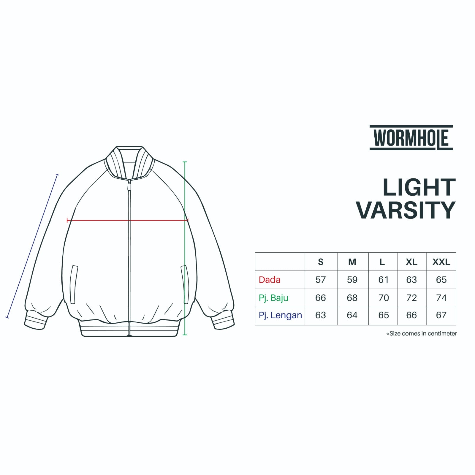 Wormhole Snap Off Satin Classic Varsity Jacket