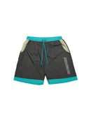 Wormhole Aces Short Pants Metallic/Aqua/Crm