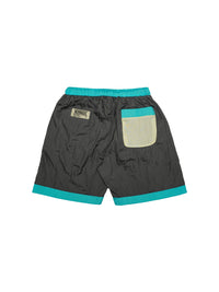 Wormhole Aces Short Pants Metallic/Aqua/Crm