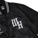 Wormhole Snap Off Satin Classic Varsity Jacket