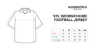 W.Essentiels VfL Weimar Home Football Jersey Black/Verde