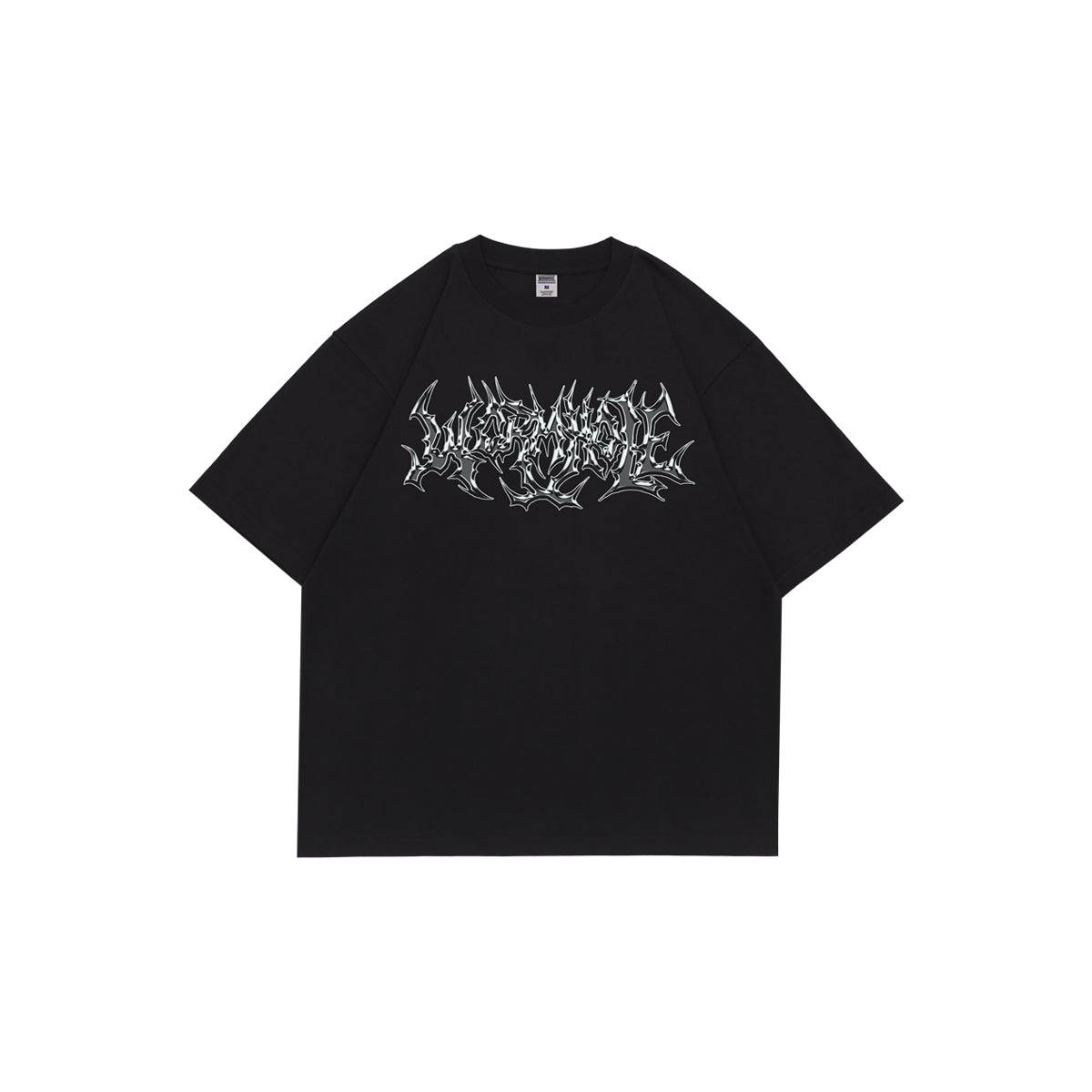 Wormhole Dark Steel Logo Short Sleeve Tee Black