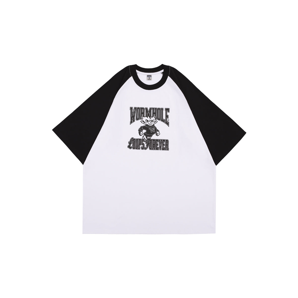 Wormhole Los Tigres Two Tone Baseball Short Sleeve Tee