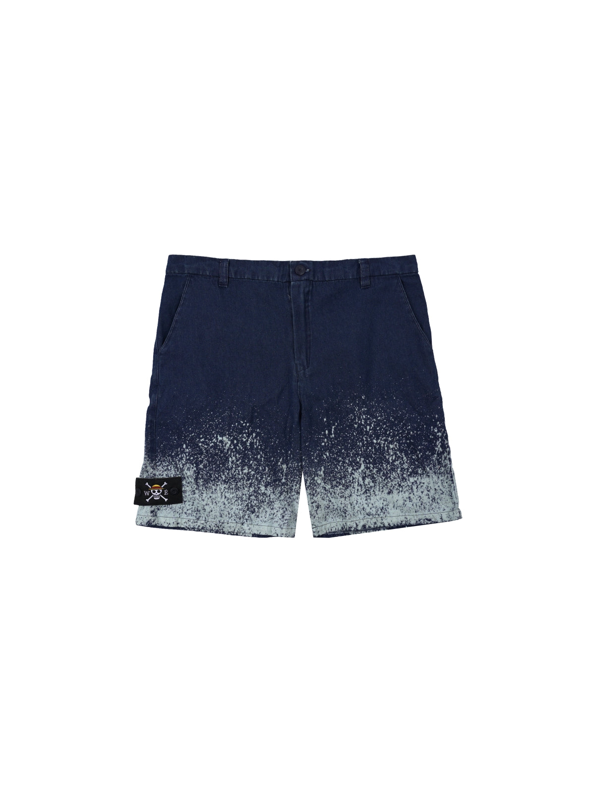 W.Essentiels x One Piece Luffy Washed Short Denim Indigo/Washed