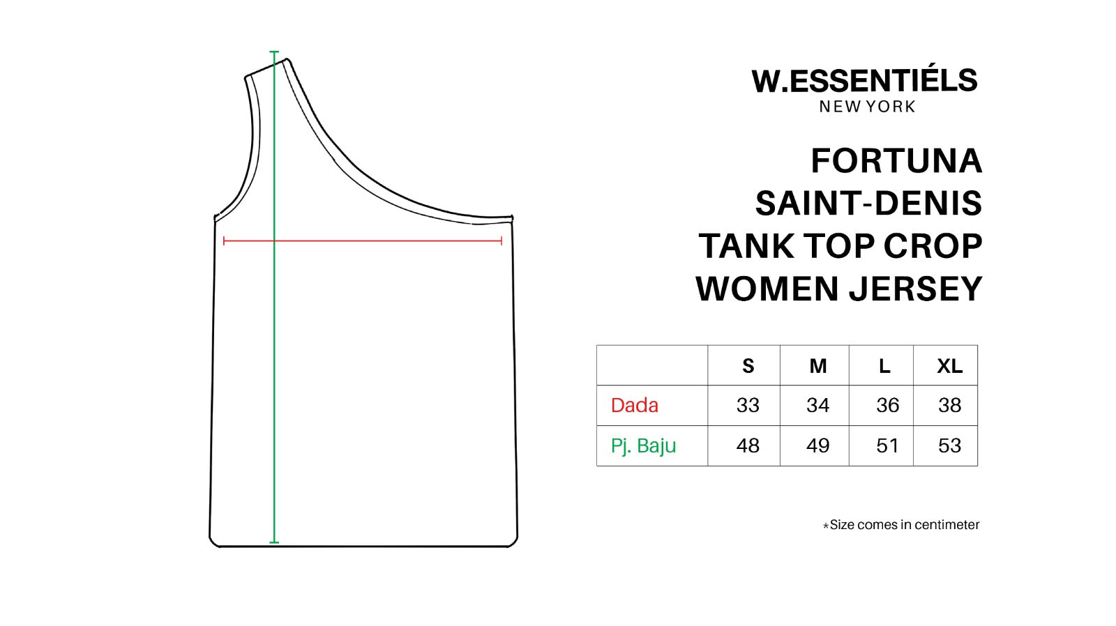 W.Essentiels x Aurelia Vizal Fortuna Saint-Denis Tank Top Crop Women Jersey Royal Blue