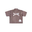 Wormhole Merch Novoselic Plaid Brown Shirt S/S