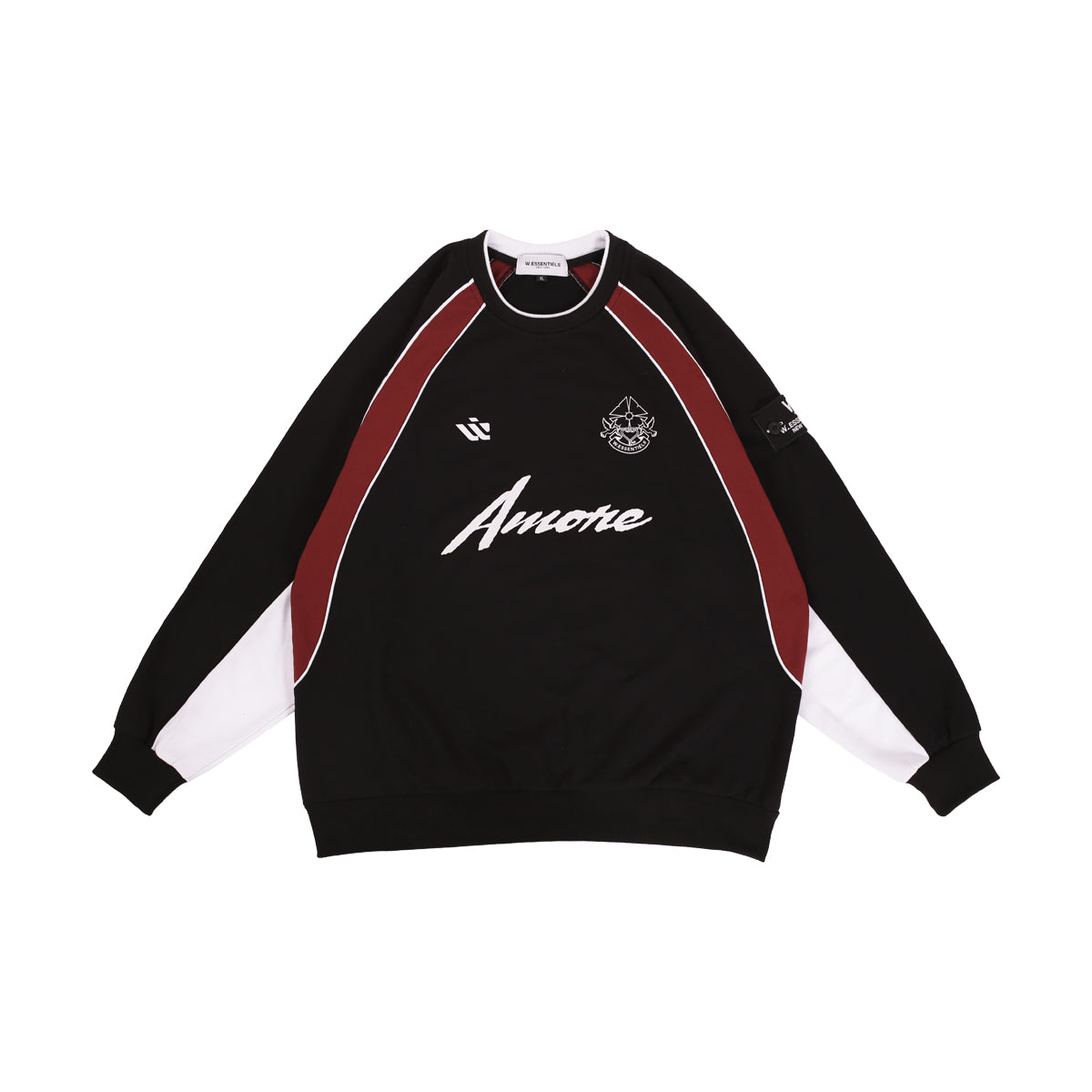 W.Essentiels Les Pas Olympique Player Issue Home Crewneck Black/Dark Ceglie