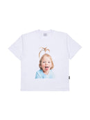 ADLV Baby Face Apple Hairboy Short Sleeve T-Shirt White