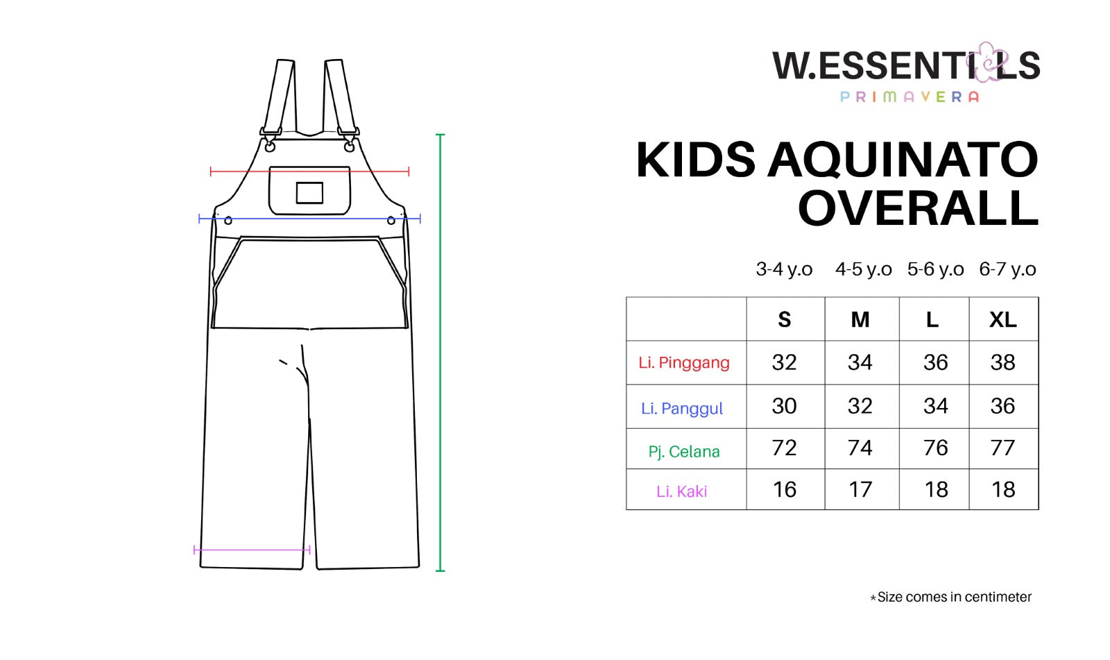 W.Essentiels Kids Aquitano Overall Walnut