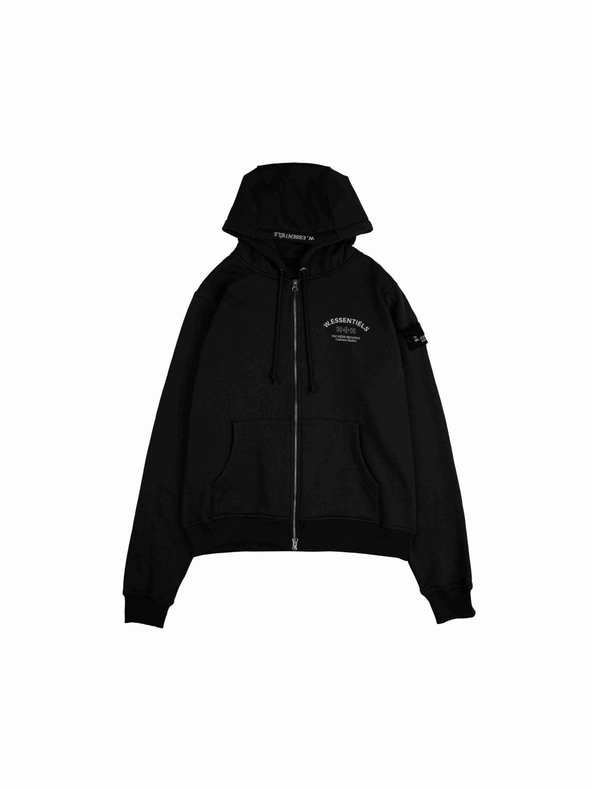 W.Essentiels Atelier De Brice Oversize Zip Hoodie Noir Black