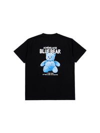 ADLV Blue Teddy Bear Short Sleeve T-Shirt Black