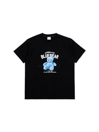 ADLV Blue Teddy Bear Short Sleeve T-Shirt Black