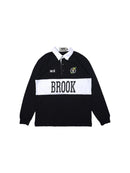 W.Essentiels x One Piece Soul King Brook Rugby Shirt Black/White