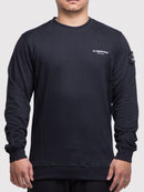 W.Essentiels Pouile Chest Logo Crewneck Noir Black