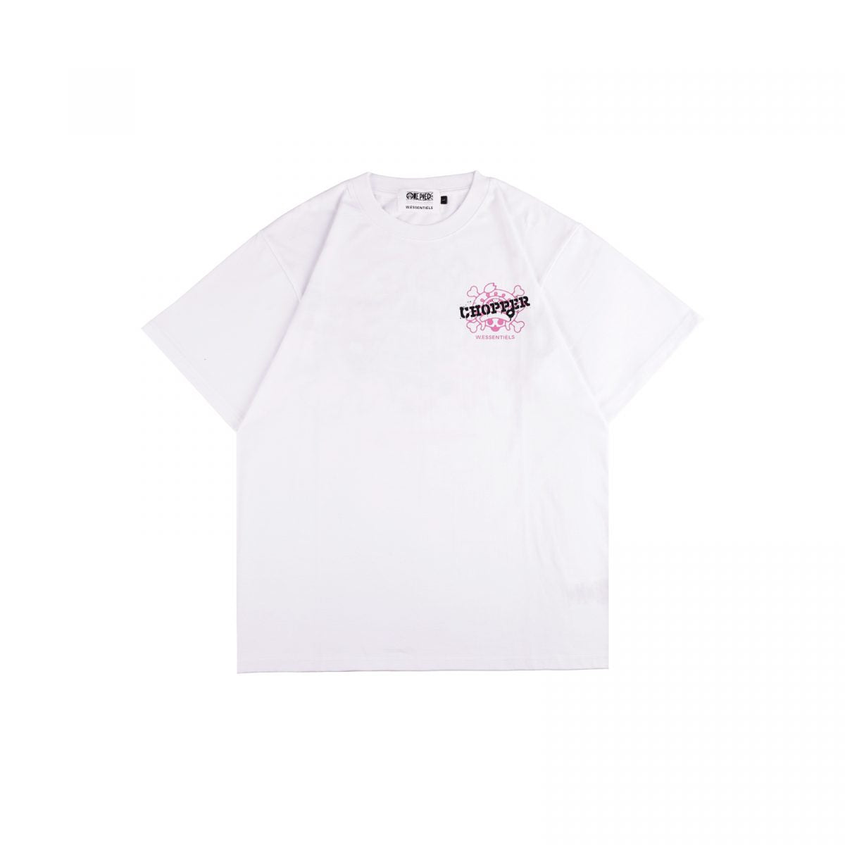 W.Essentiels X One Piece Mugiwara Logo Personal Chopper Boxy Cut T-Shirt White