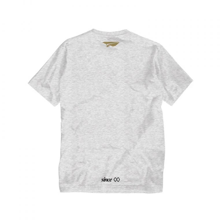 AGLXY X BG Glide Through The Clouds T-Shirt Heather White